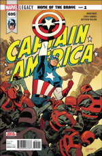 Captain America_695_Chris Samnee Cover_signed by Mark Waid
