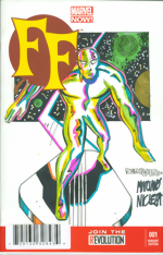 FF_1_Blank Variant Commissioned Cover Art signed and remarked by Joe Del Beato and Mariano Nicieza