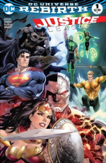 Justice League_1_Dynamic Forces Exclusive Cover_signed by Tyler Kirkham