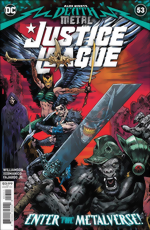 Justice League # 53 signed by Liam Sharp