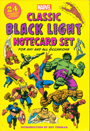 Marvel Classic Black Light Notecard Set