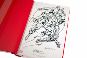 Mustersignaturseite aus Bob Layton Invincible Iron Man Artist Select Series