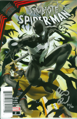 Symbiote Spider-Man_King In Black_2_Silver Signature Edition signed by Peter David